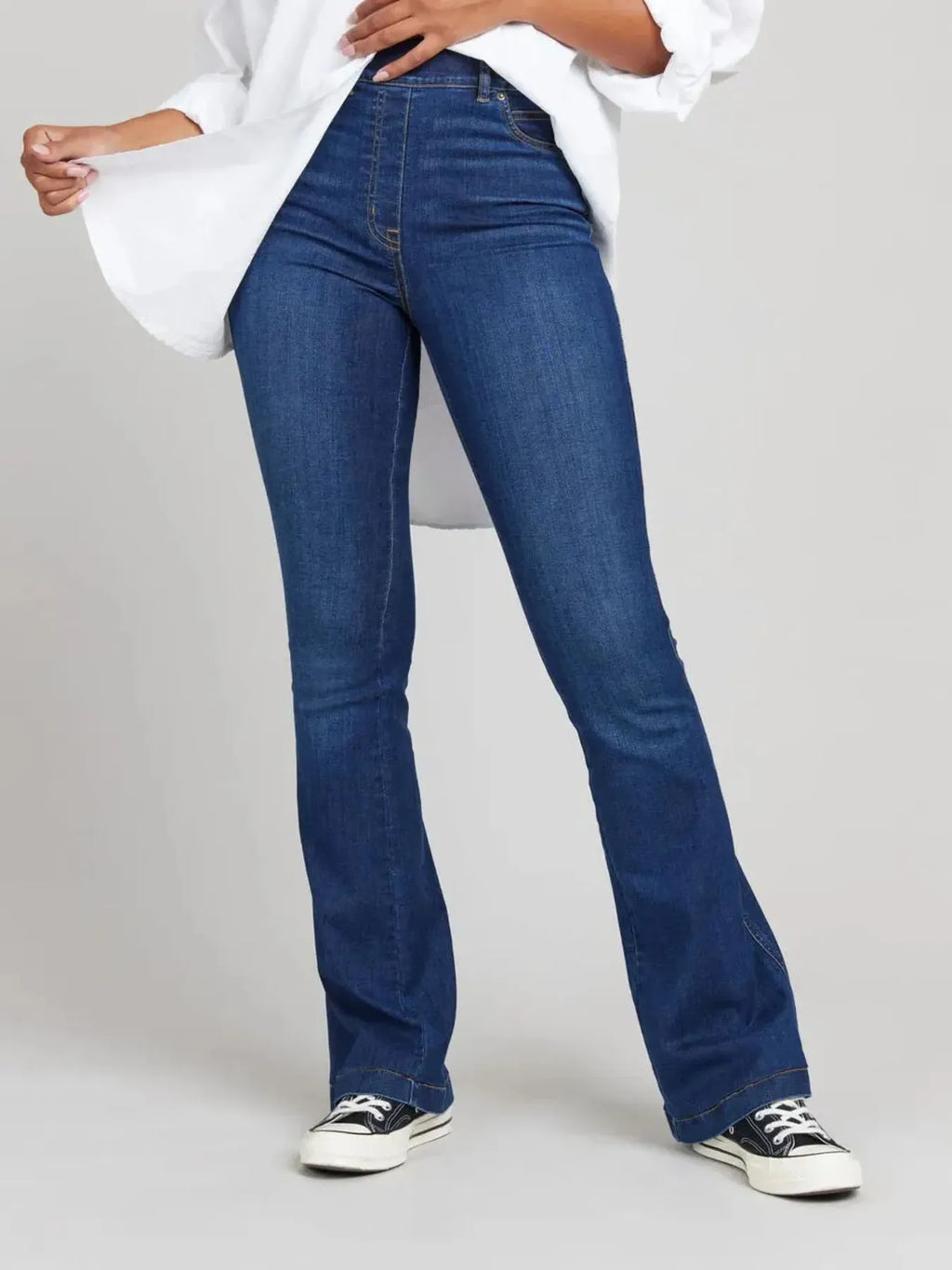 Full Size High-Waisted Flare Jeans Plus Size