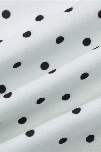 Polka Dot Halter Mini Dress