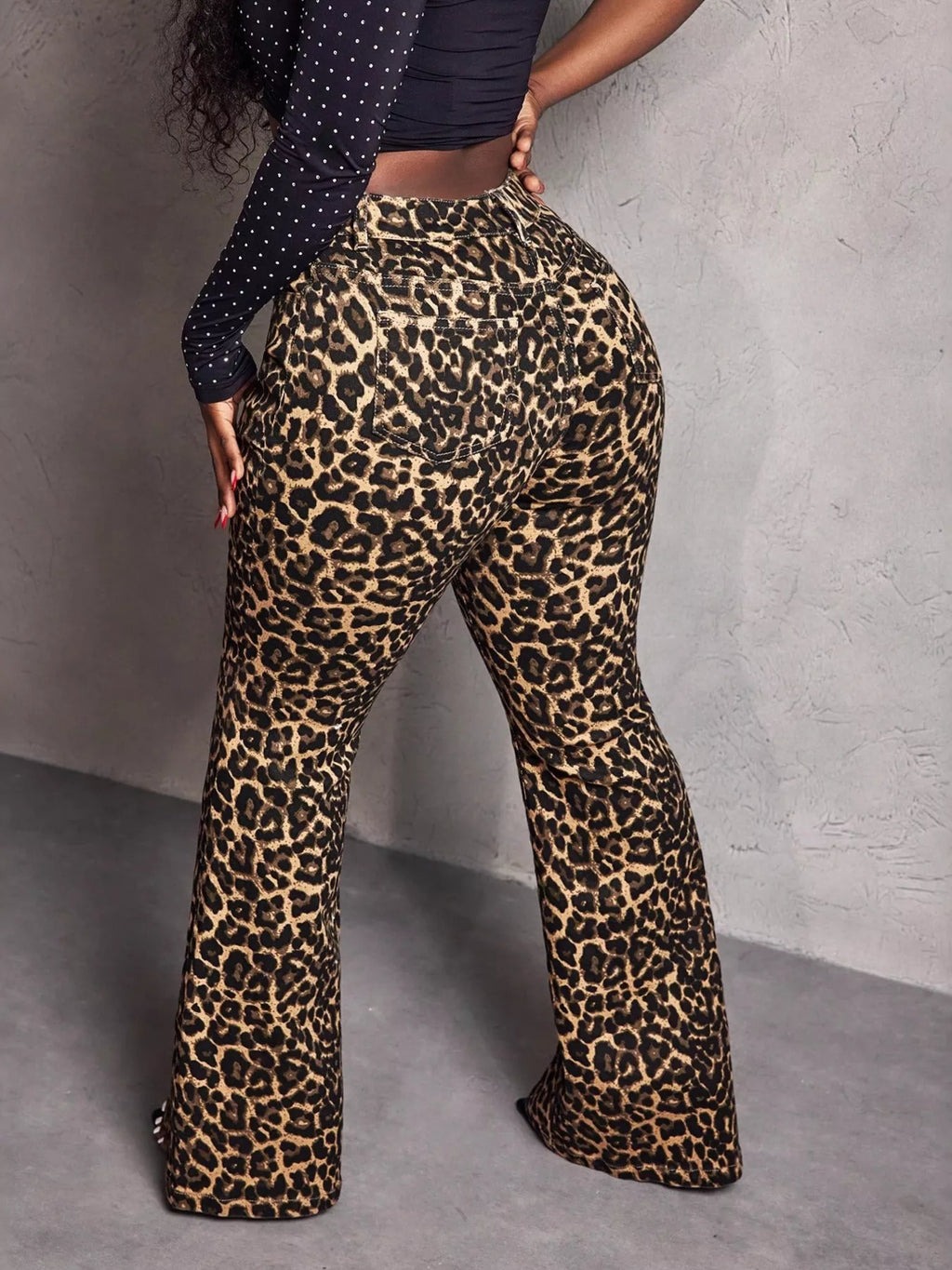 Leopard Wide Leg Pants