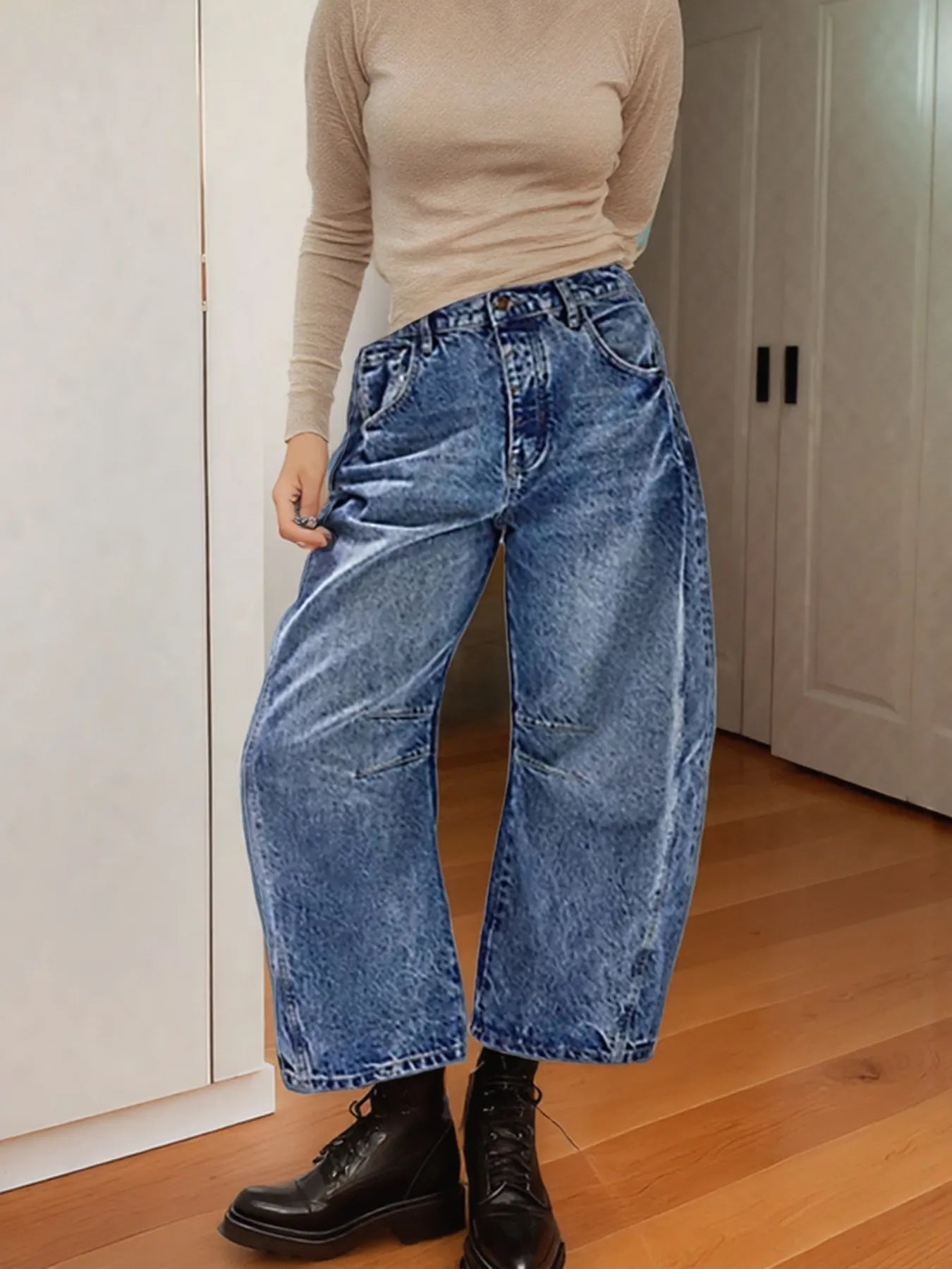 Wide Leg Relaxed Fit Jeans
