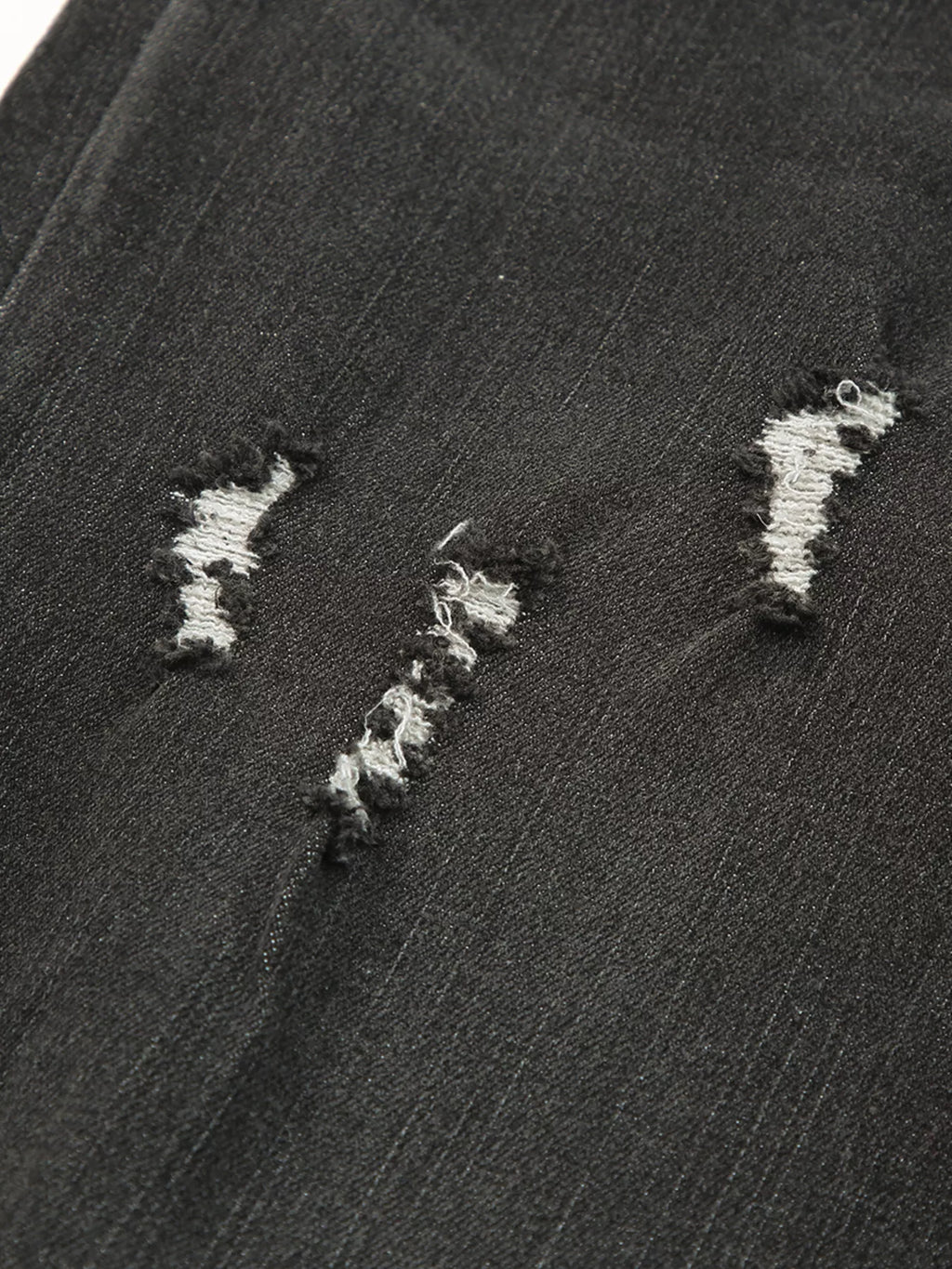 High Waist Distressed Straight Leg Jeans