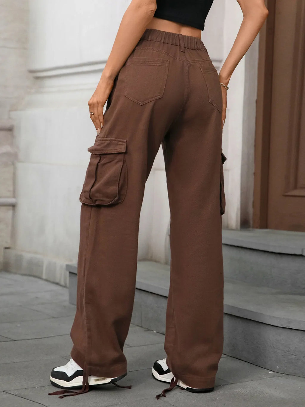 Wide Leg Cargo Jeans