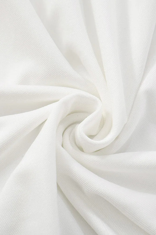 Deep V Hollow Out Mini Dress