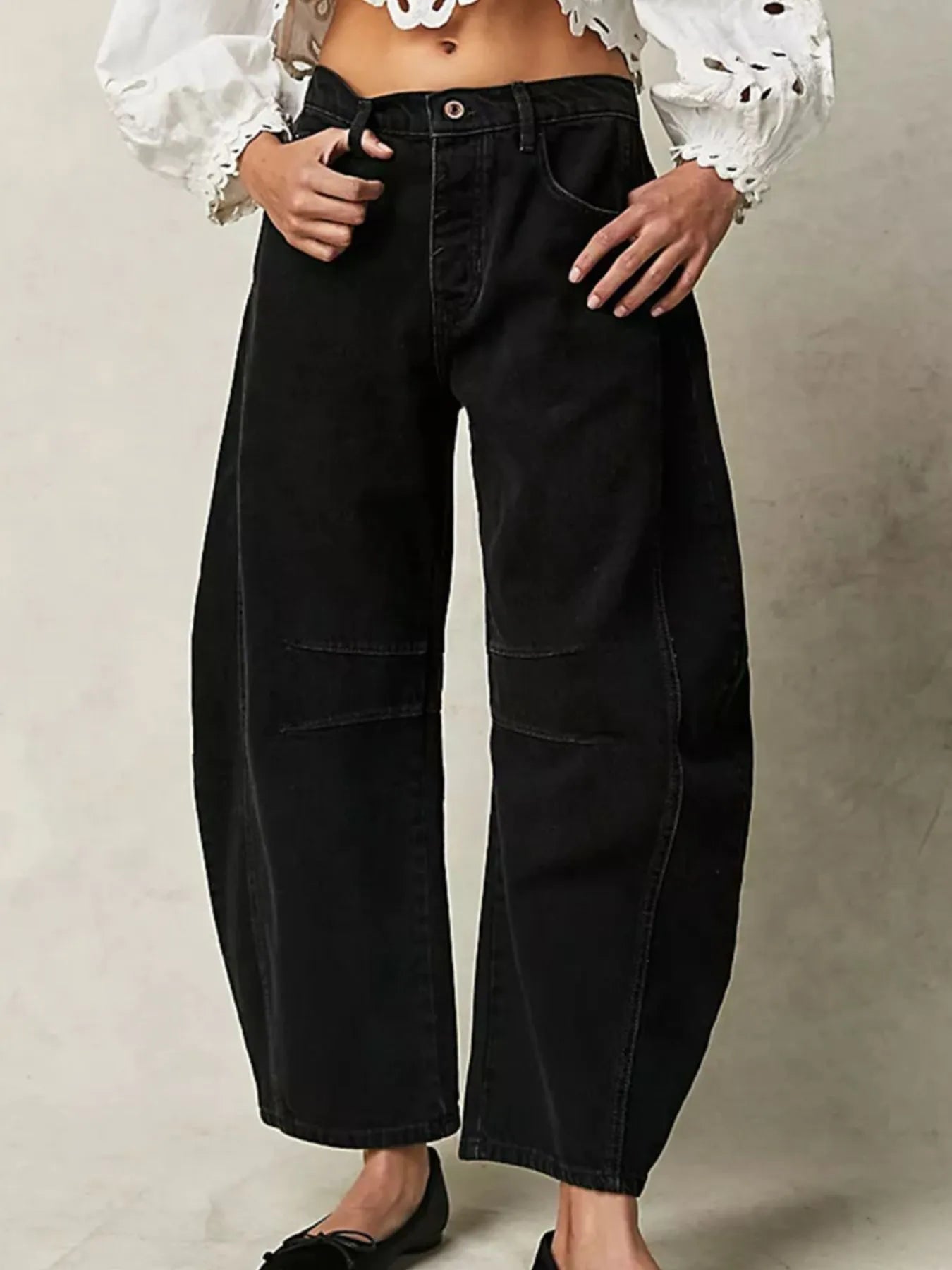 Wide Leg Relaxed Fit Jeans