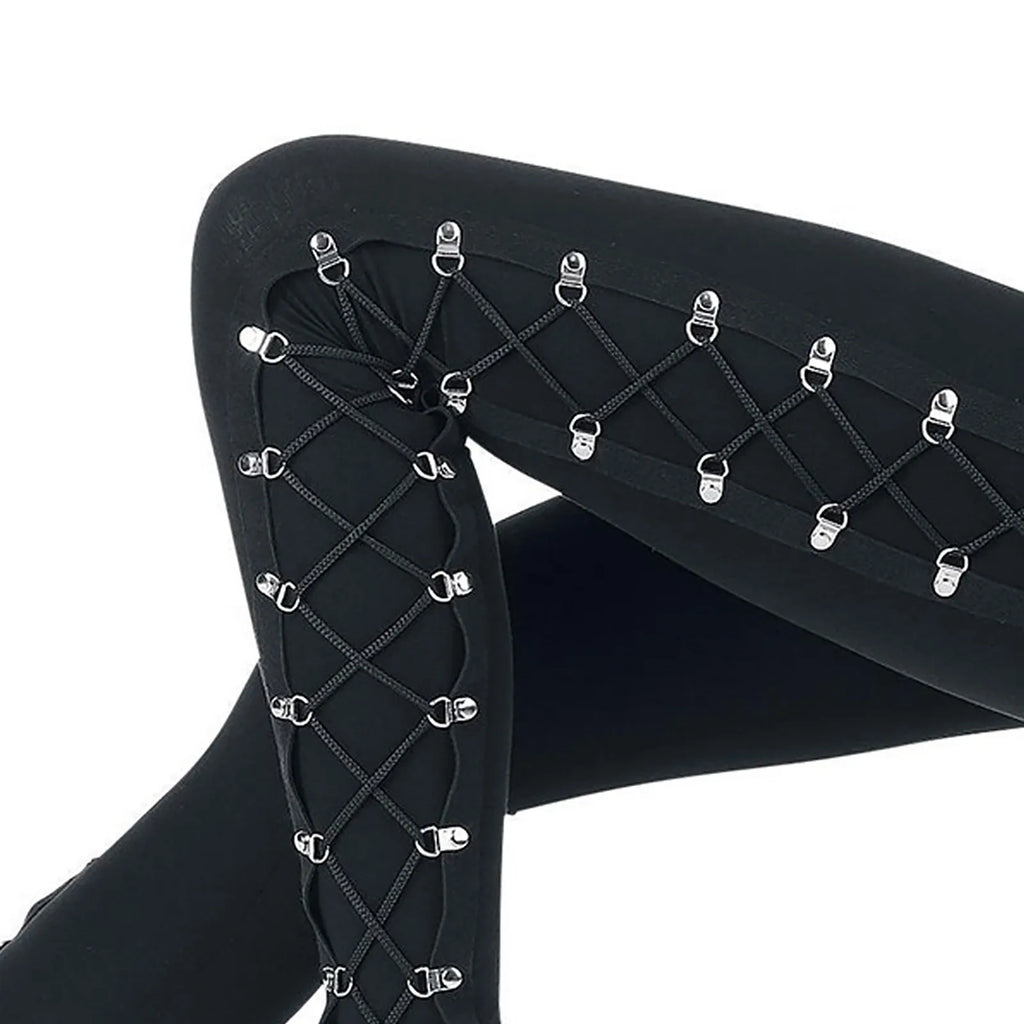 Vintage Halloween Slim Up Gothic Lace Pants