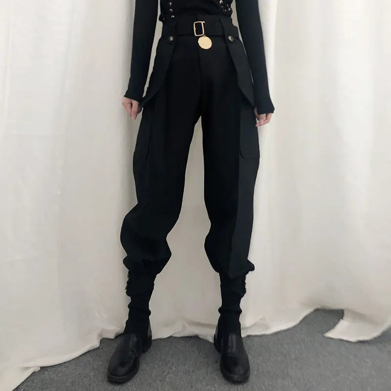 High Waist Halloween Harajuku Cargo Vintage Pants