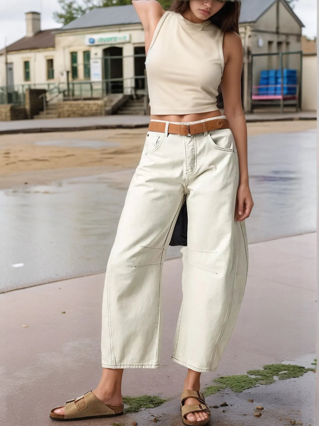 Wide Leg Relaxed Fit Jeans