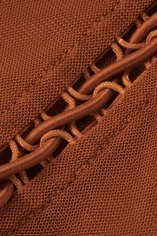 Pleated Mesh Full Sleeve Mini Dress