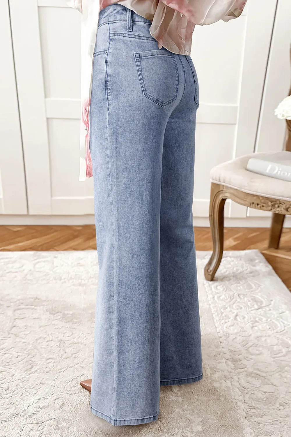 High-Waisted Wide Leg Flare Jeans