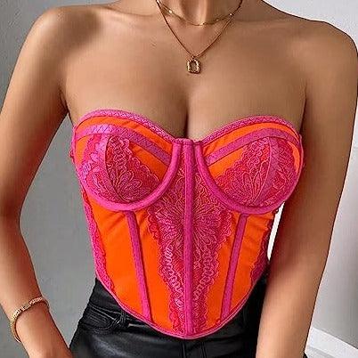 Barbie Strapless Lace Up Corset top