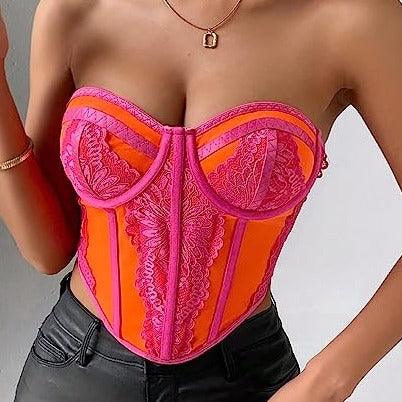 Barbie Strapless Lace Up Corset top
