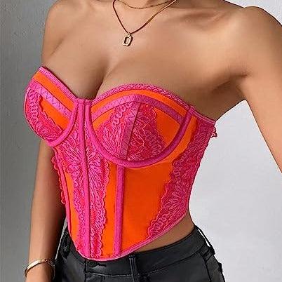 Barbie Strapless Lace Up Corset top