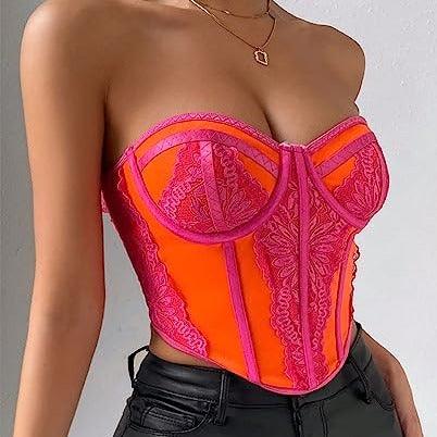 Barbie Strapless Lace Up Corset top