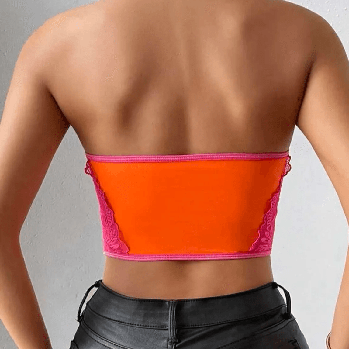 Barbie Strapless Lace Up Corset top