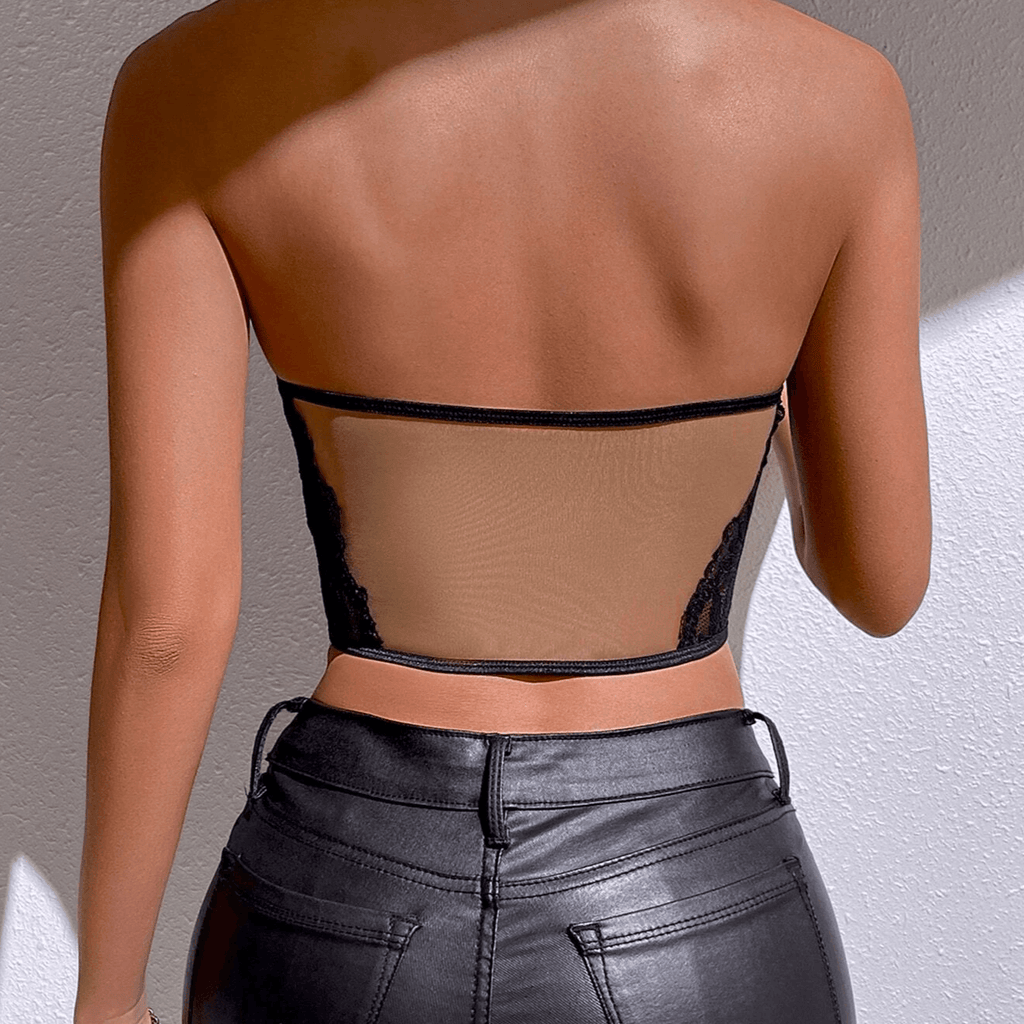 Barbie Strapless Lace Up Corset top