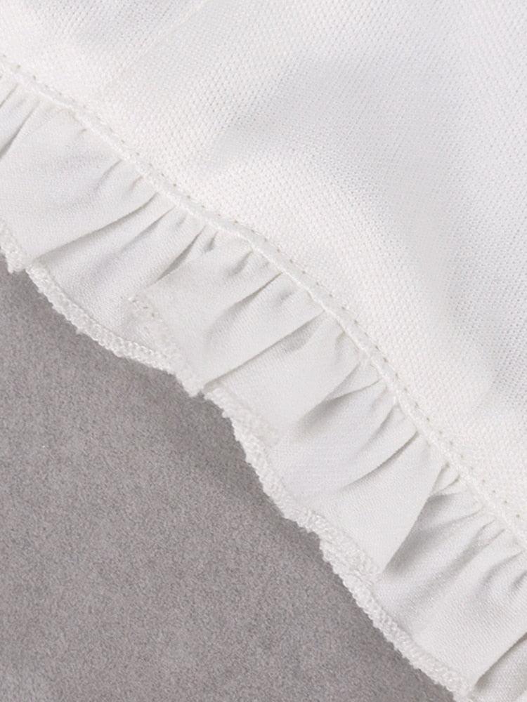 Betty Spaghetti Strap Pleated Cropped Corset Top