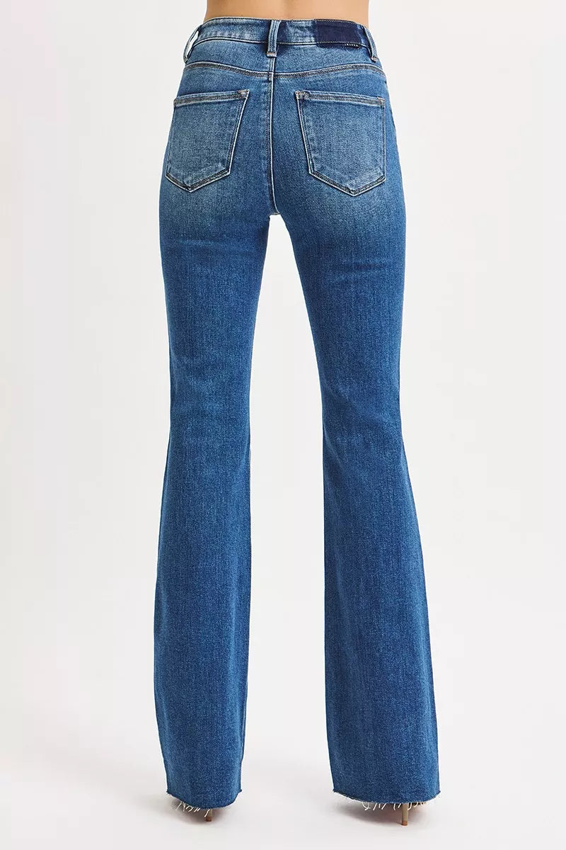 RISEN High Rise Flare Jeans