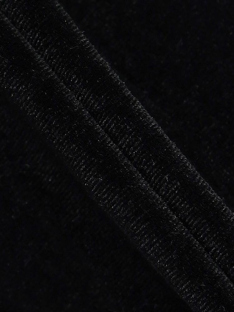 Clau Lace Strap Underwire Velvet Corset Top