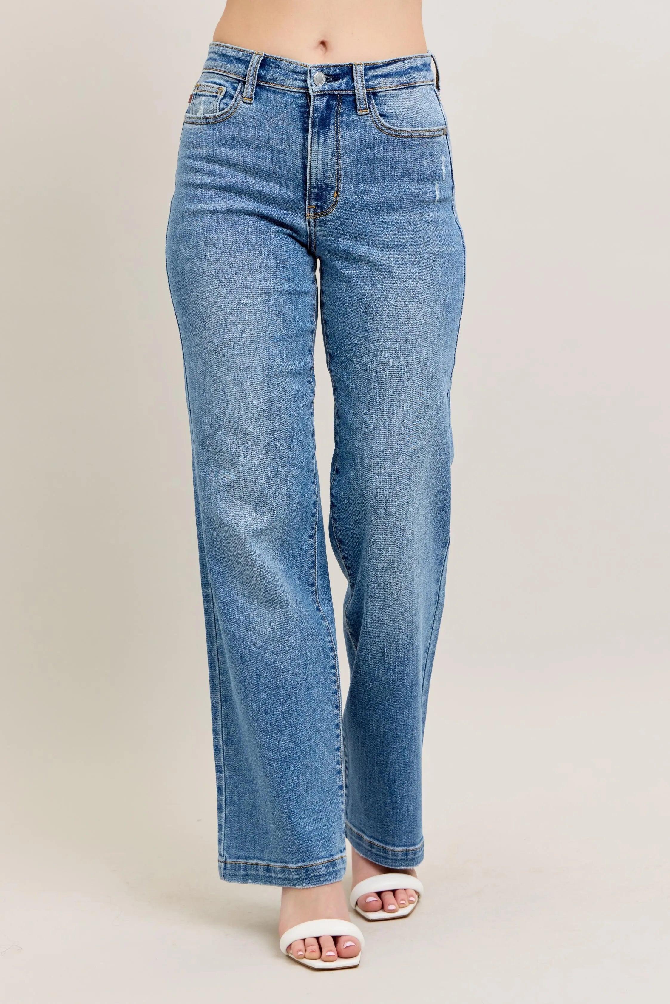 Judy Blue Full Size High Waist Straight Jeans Plus Size