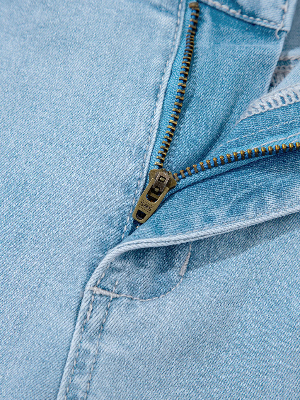 High Rise Barrel Relaxed Patch Pocket Jeans