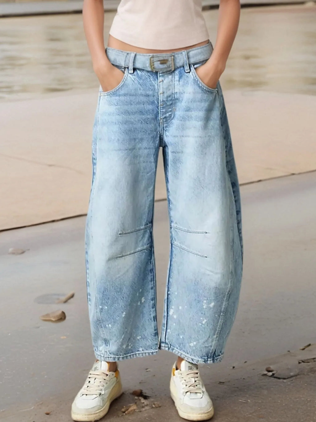 Wide Leg Relaxed Fit Jeans