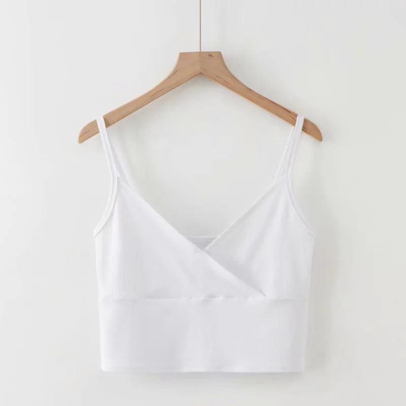 Mercedes Spaghetti Strap Cropped Cami Top