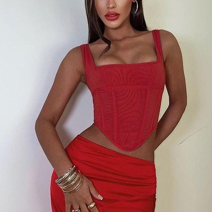 Tillie Solid Corset Tank Top