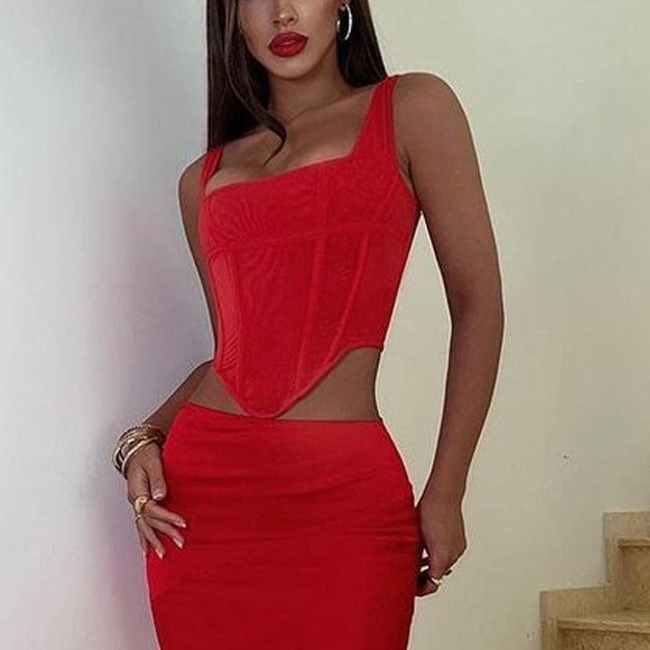 Tillie Solid Corset Tank Top